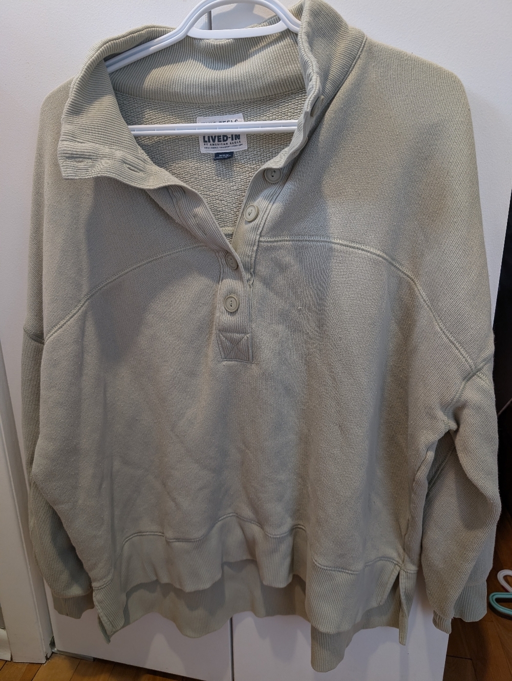 American Eagle Half Button Down Pull Over